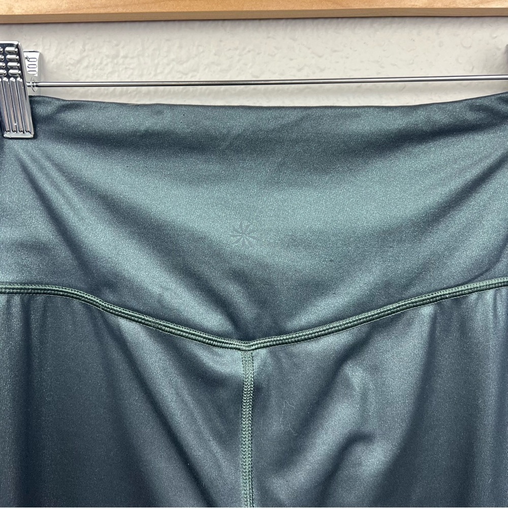 Athleta Elation Ultra High Rise Shimmer Tight in Powervita Nordic Teal Sz M - Picture 5 of 6